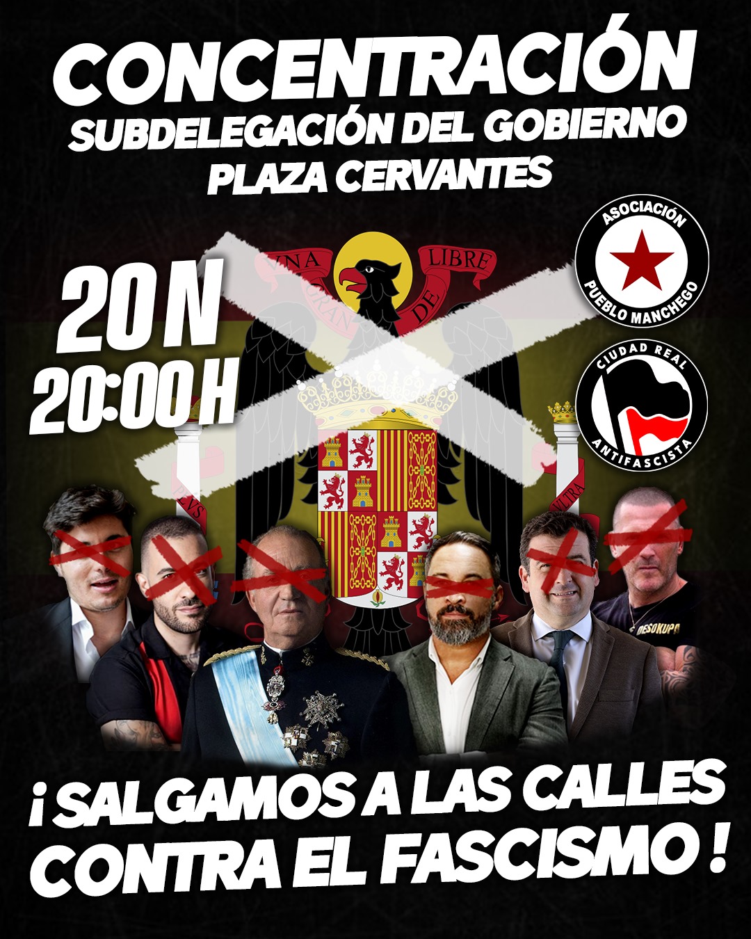 El Partido Comunista y la Juventud Comunista en Ciudad Real hacen un llamamiento a construir un movimiento antifascista de masas contra el auge reaccionario