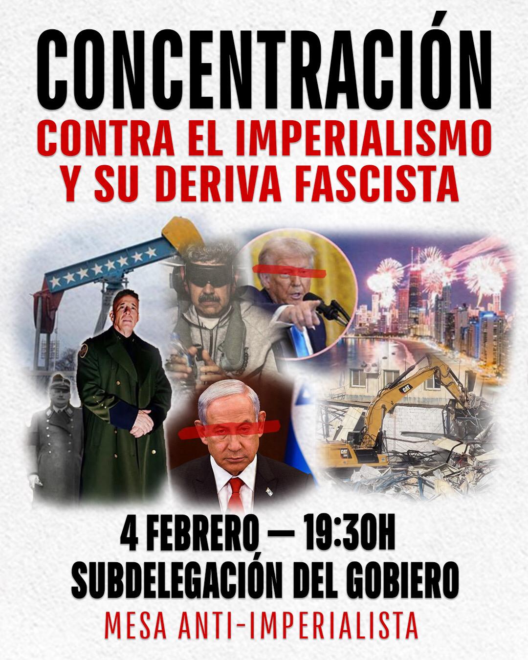 El Partido Comunista en Ciudad Real apoya la concentración convocada por la mesa antiimperialista de Ciudad Real