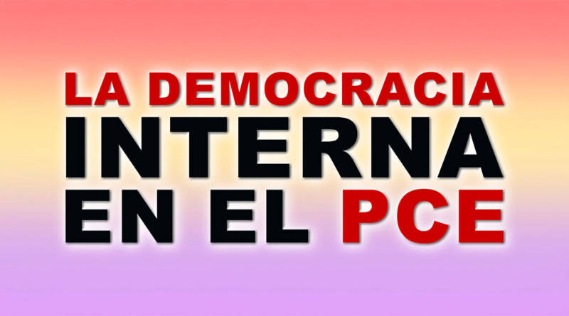 La democracia interna en el PCE